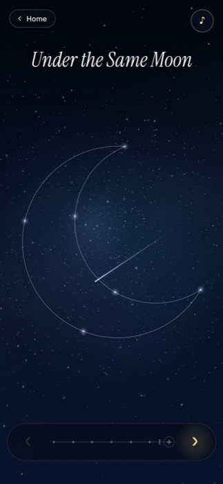 Constellation: Their night sky opens with your title